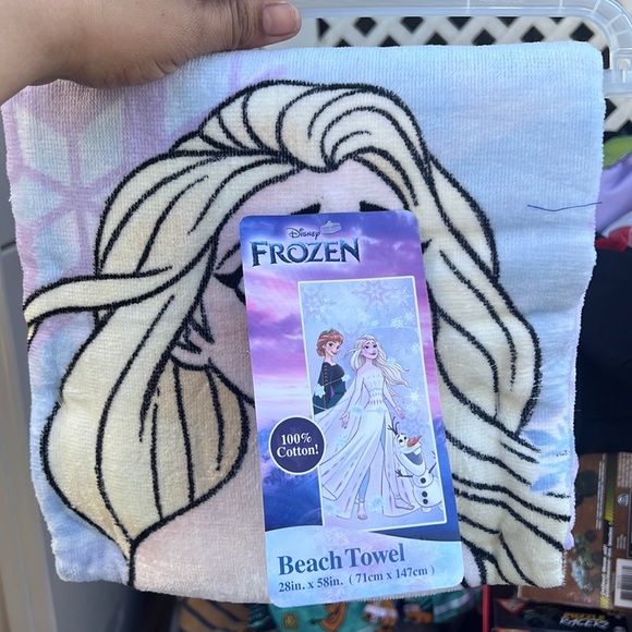 Frozen beach towel